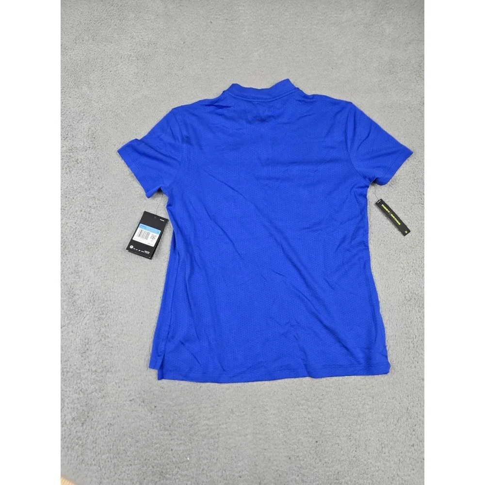 Los Angeles Rams Shirt Womens Medium Blue NFL‎ Football Nike Dri Fit Quarter Zip